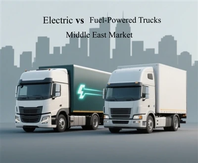 Comparaison entre les petits camions électriques et alimentés au carburant-po...